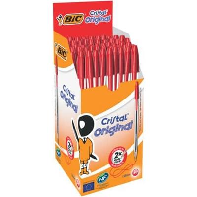 SCATOLA 50 PENNE BIC CRISTAL ROSSO  8373619